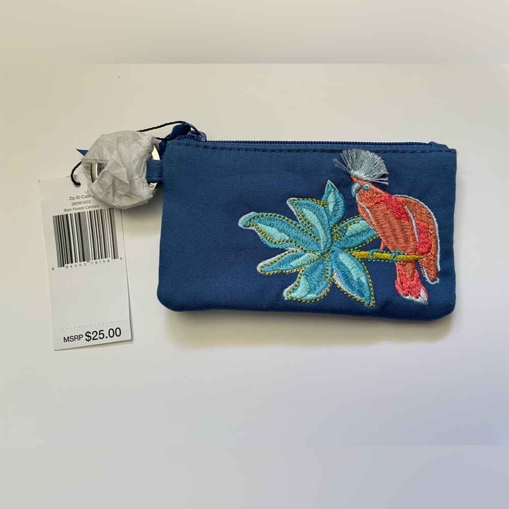 Vera Bradley ZipID Case in Rain Forest Canopy